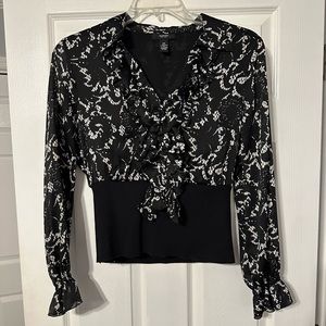 Alfani Petites Blouse/Sweater Patterned Top